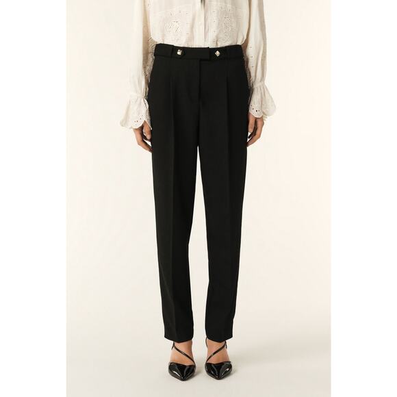 BA&SH Bash Jude Black Trousers Pants 38 US 6 - Picture 1 of 5